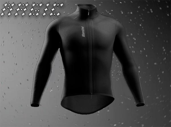 Santini Magic, la nouvelle veste imperméable à base de polyester Polartec recyclé